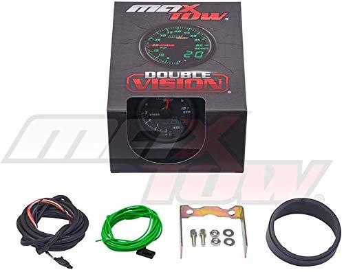 Amazon.com: MaxTow, medidor de tacómetro, color negro y verde